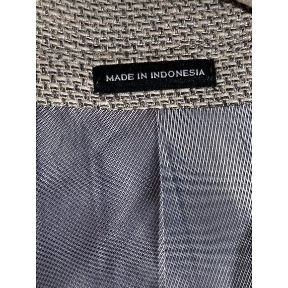 Joseph Abboud JOE Men's Two Button Gray Textured Slim Blazer Sport Coat Size 46R - Picture 6 of 16